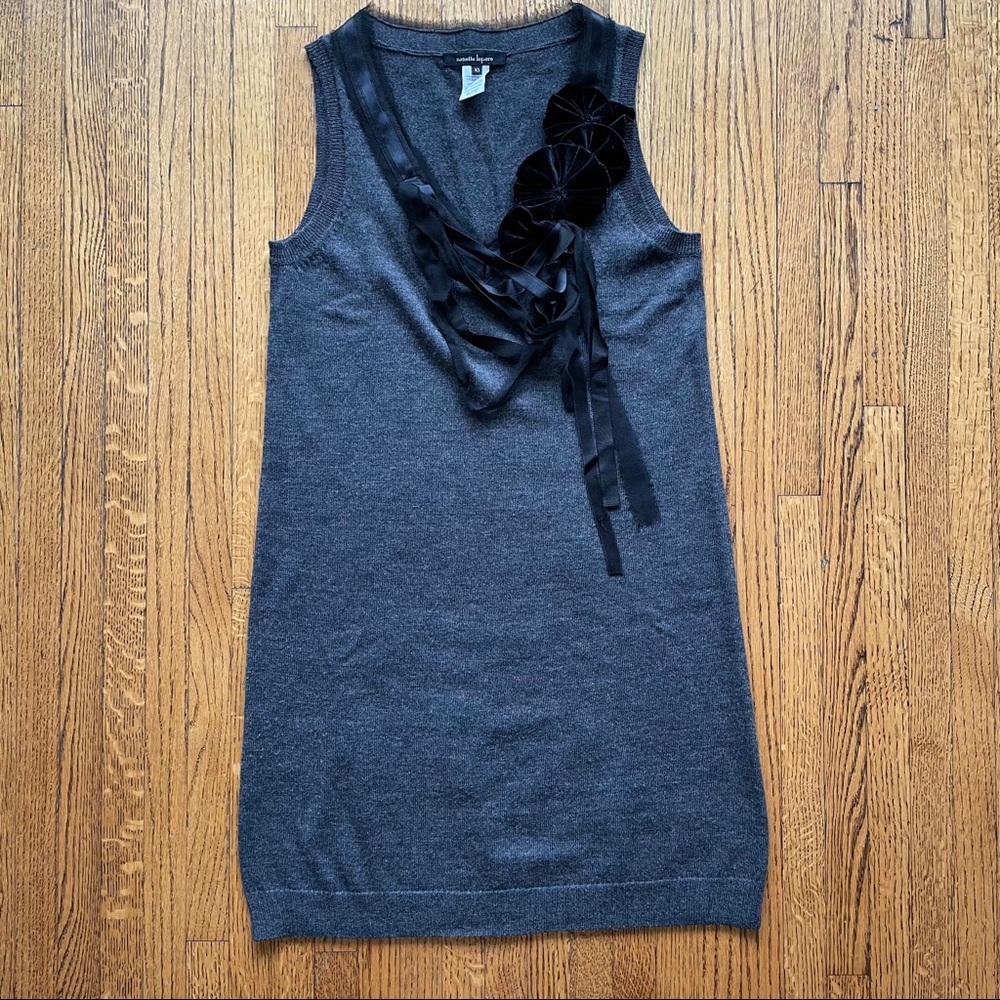 Nanette Lepore Merino Wool armless dress sweater